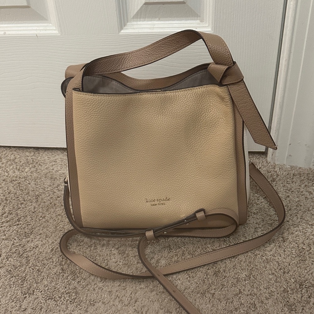 Kate Spade Beige and Brown Shoulder Bag